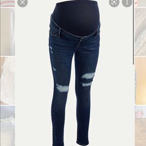 NWT Old Navy maternity rockstar super skinny full panel jeans